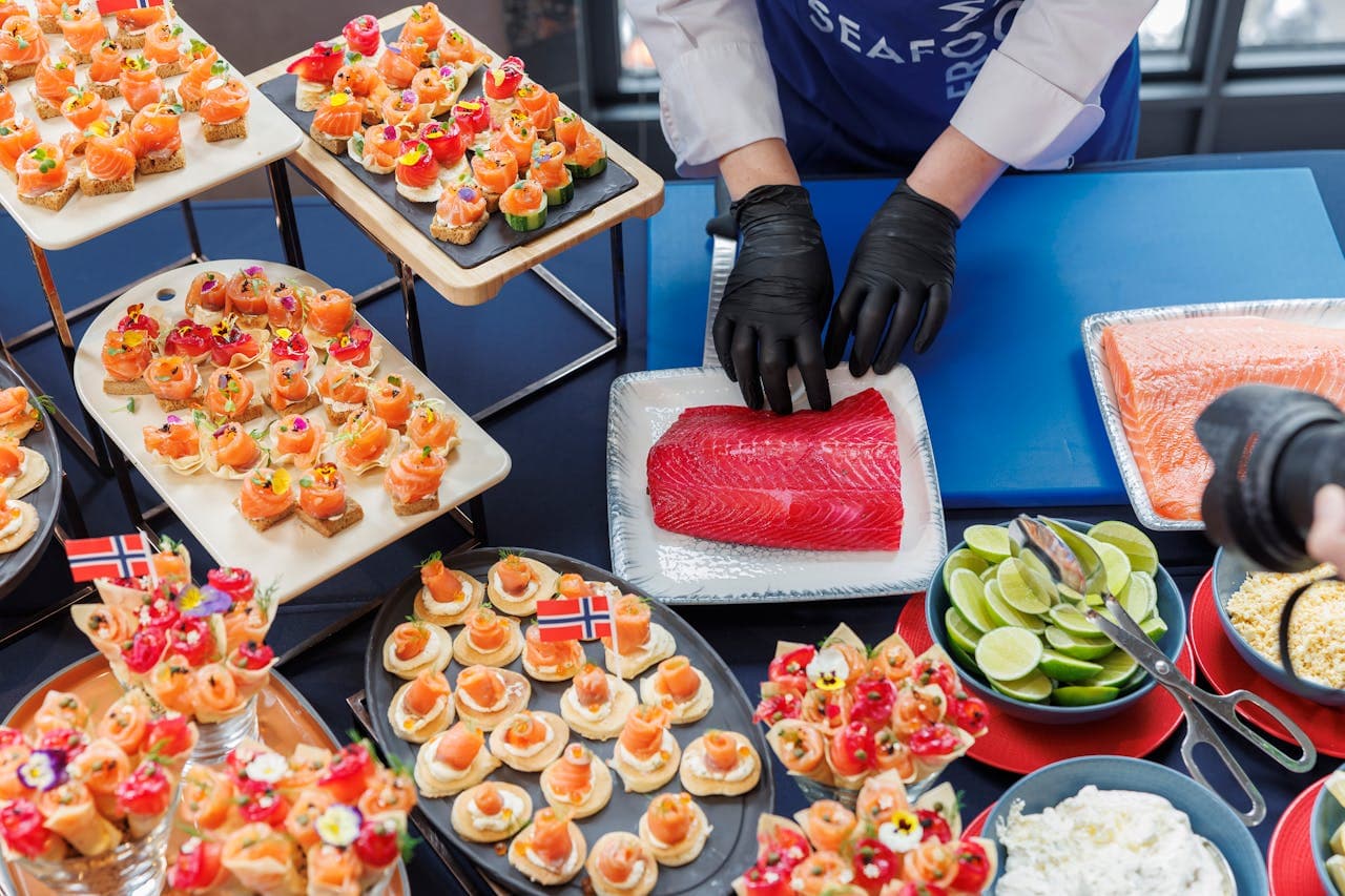 Corporate buffet setup
