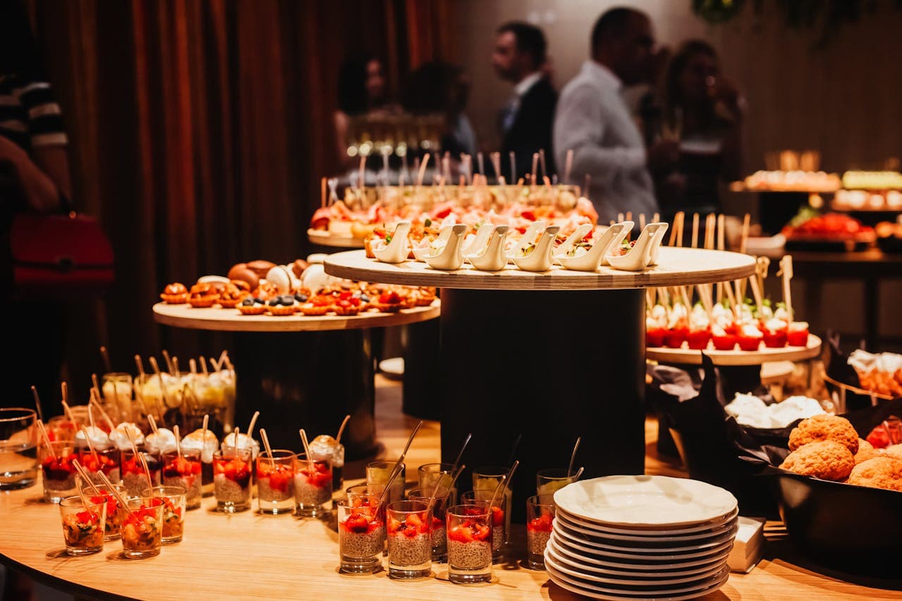 Corporate catering planning setup