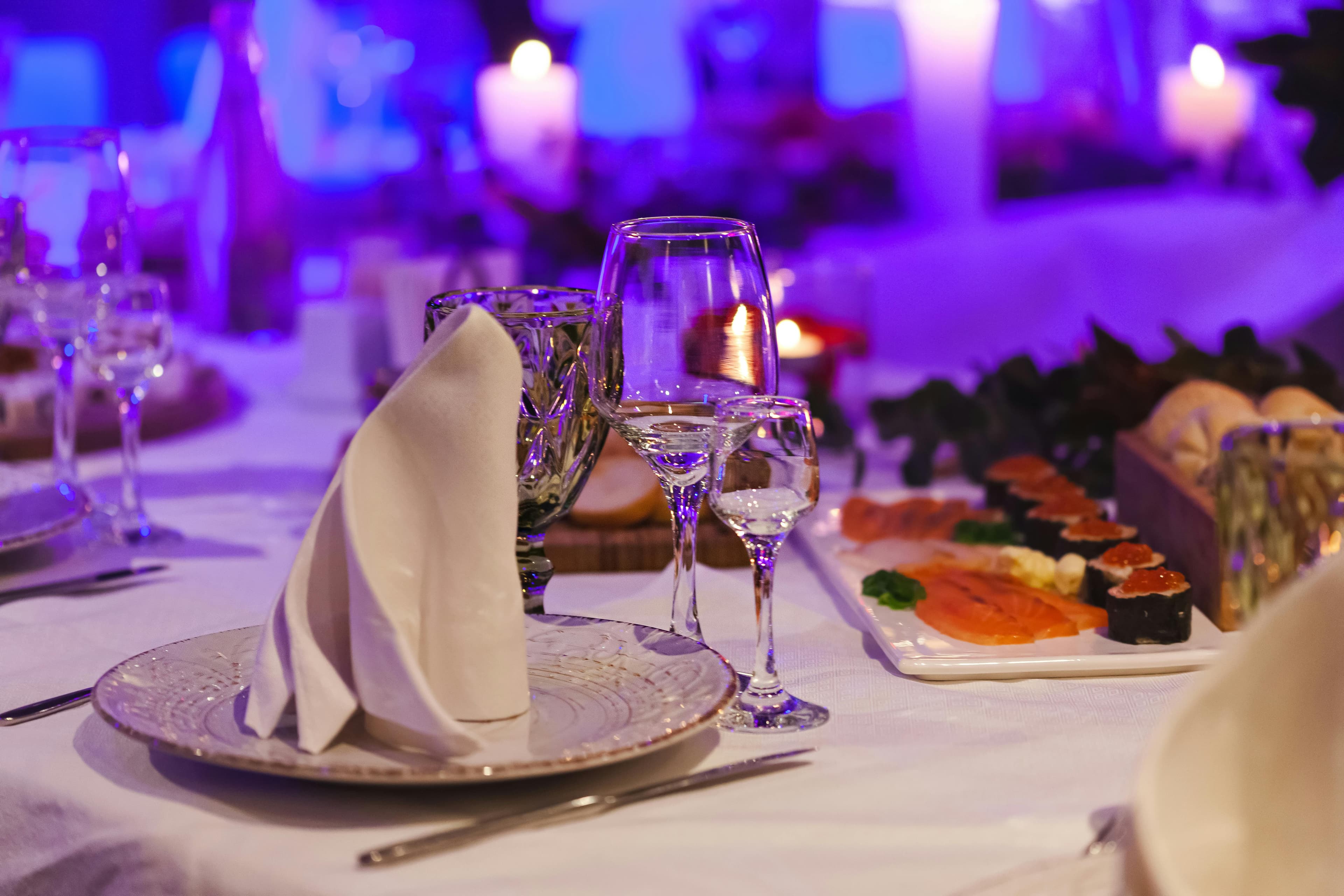 Plated Fine Dining setup