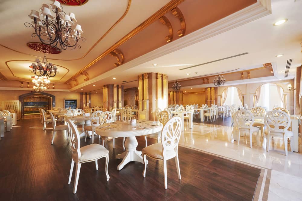 Luxury event venue with elegant interior design