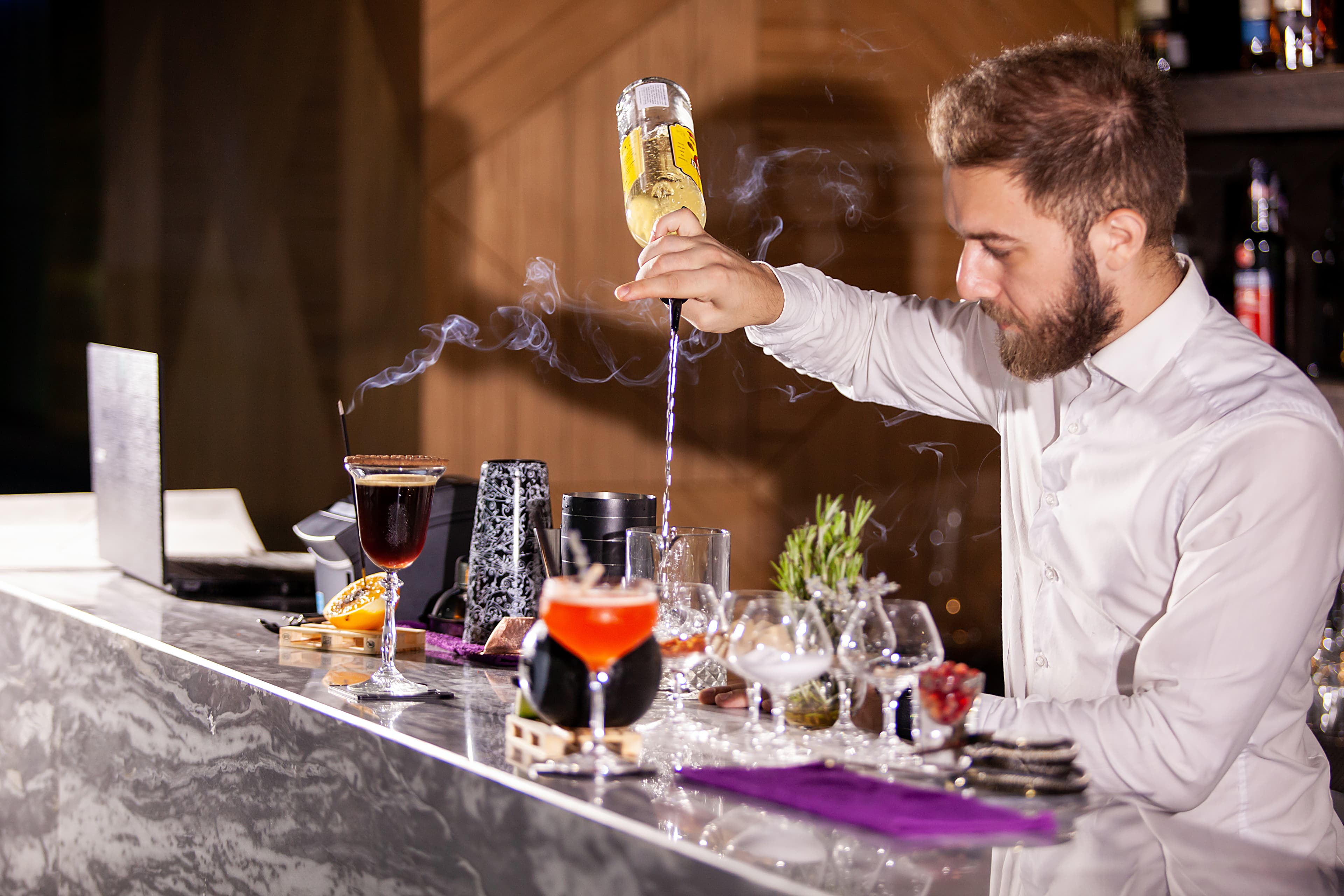 Cocktail Mixologists setup