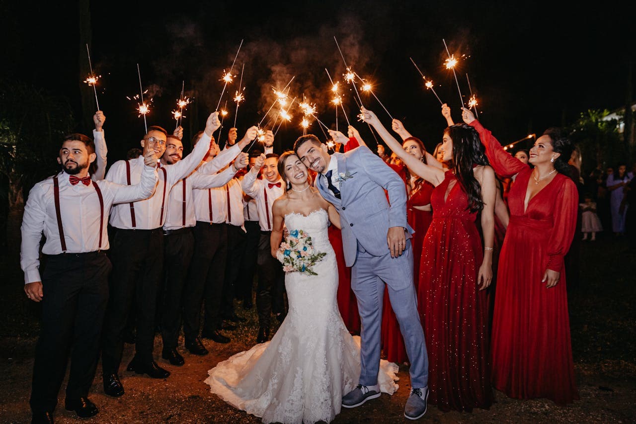 Wedding evening reception