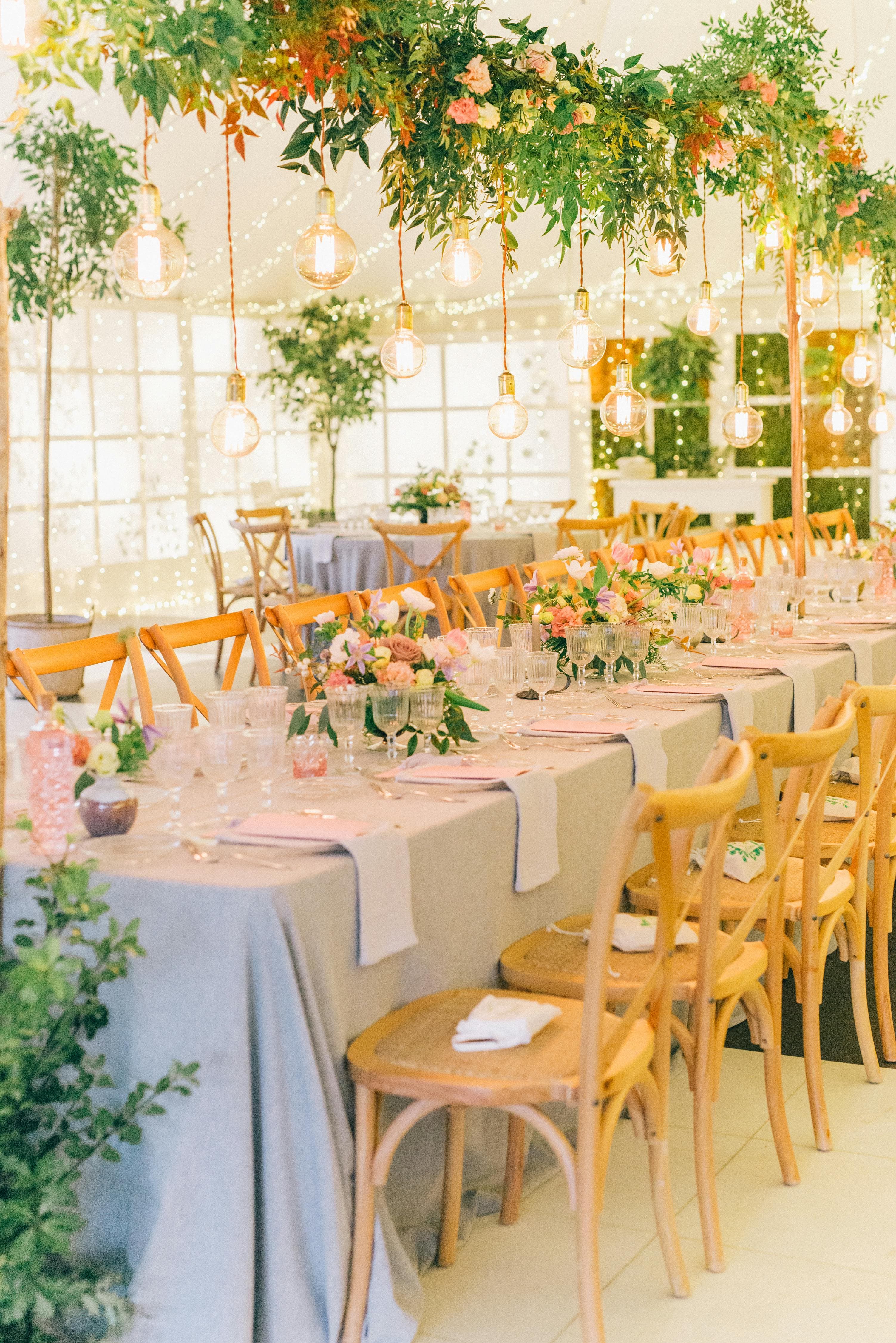 Reception tablescape